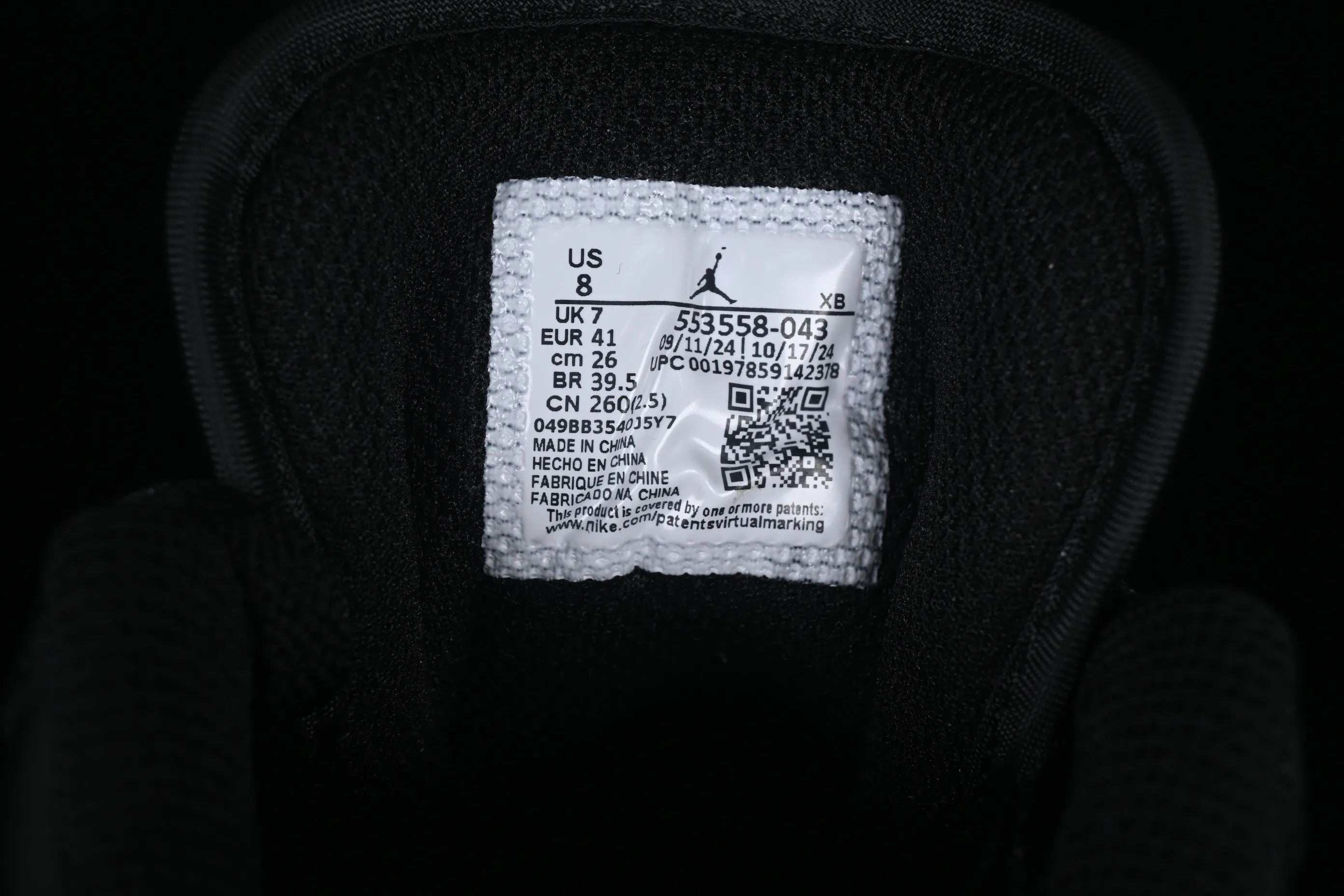 All categories Air Jordan Jordan series basketball shoes Air Jordan 1 Low G version pure original Air Jordan 1 Low AJ1 Joe 1 black and white low-top retro basketball shoes 553558-043